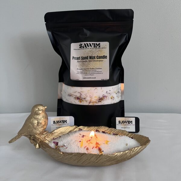 SAWIM 1Kg Scented Botanical Pearl Sand Candles & 50 Wicks Kit